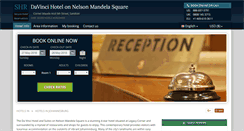 Desktop Screenshot of davincihotelsuitesjohannesburg.com